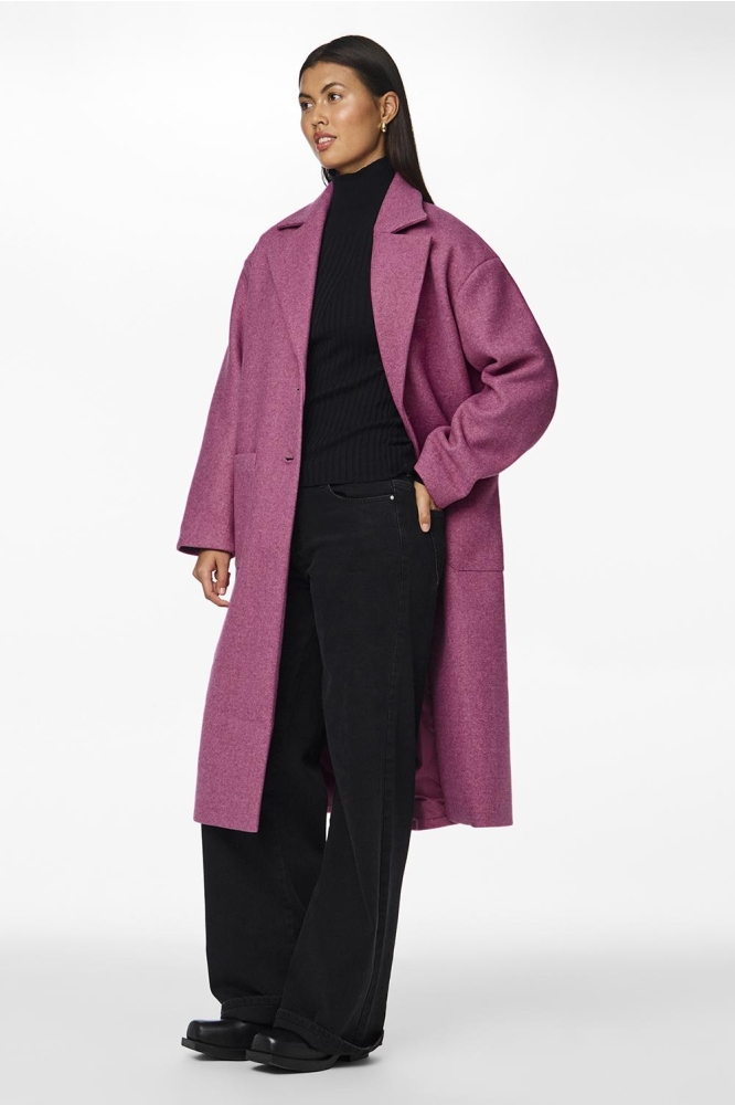 PCJILI LONG COAT BC 17141583 FESTIVAL FUCHSIA