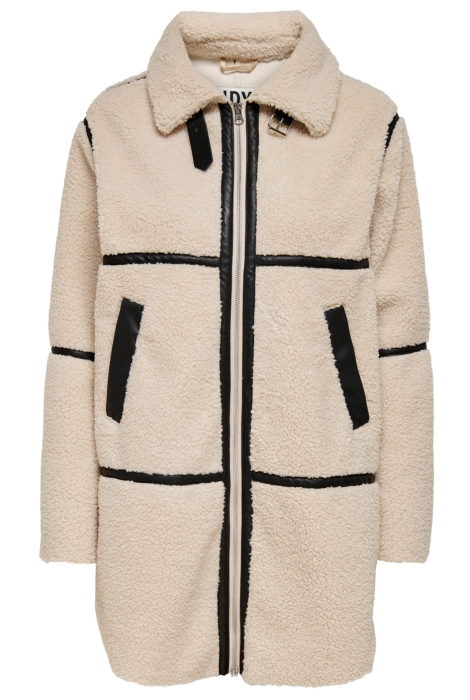 Jacqueline de Yong jdyfrosty teddy long jacket otw noo