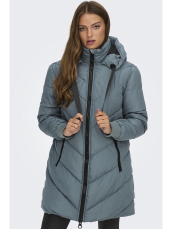 Jacqueline de Yong Jas JDYSKYLAR PADDED HOOD JACKET OTW NO 15207784 Stormy Weather/BLACK