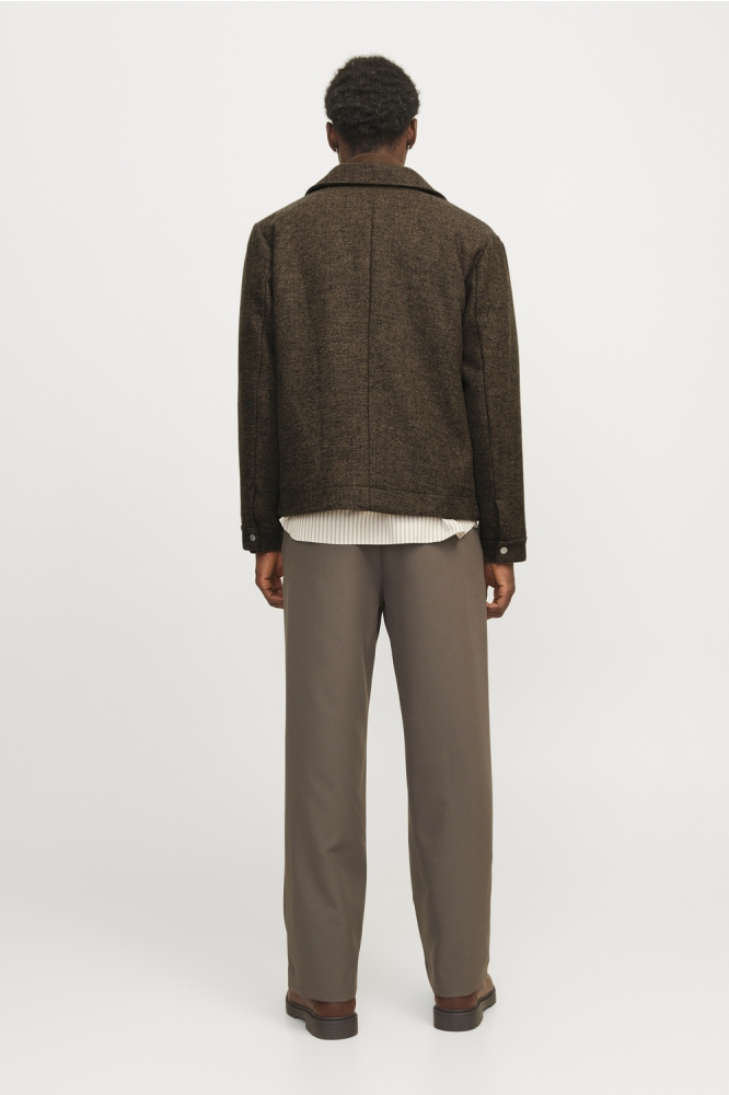 JPRBLURUSSEL WOOL BLEND JACKET SN 12259393 Nuthatch/TWILL