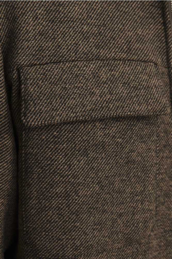 JPRBLURUSSEL WOOL BLEND JACKET SN 12259393 Nuthatch/TWILL