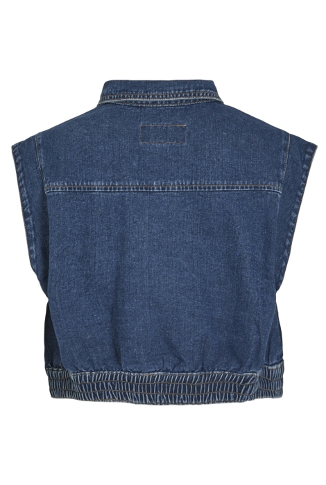 Vila vica s/l denim vest mbd