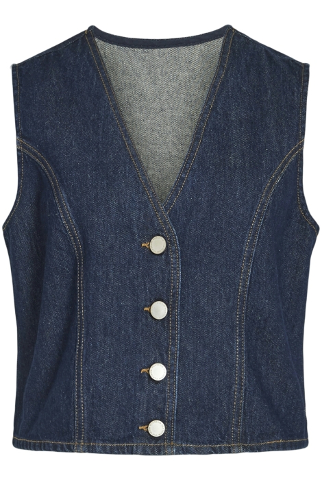 Vila vicreek s/l denim vest dbd