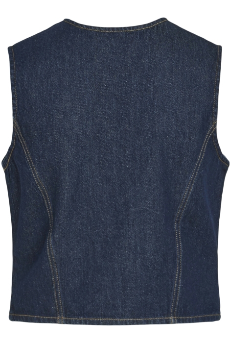 Vila vicreek s/l denim vest dbd