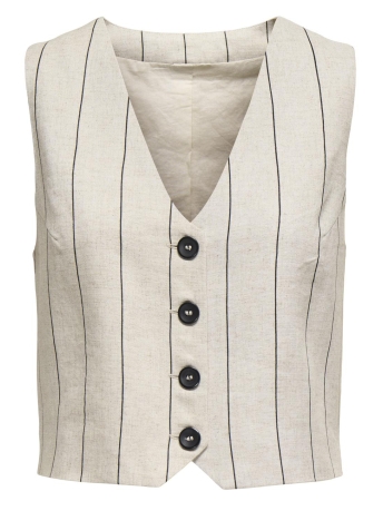 Jacqueline de Yong Vest JDYMILLA S/L WAISTCOAT WVN EXP 15344755 PUMICE STONE