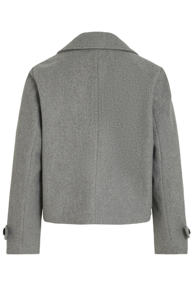 VISOLO L/S SHORT JACKET/TES 14099249 MEDIUM GREY MELENAGE