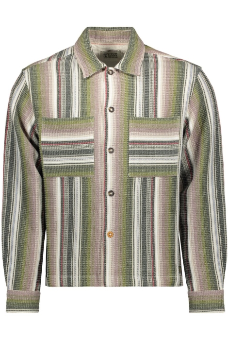 Scotch & Soda structured stripe shirt