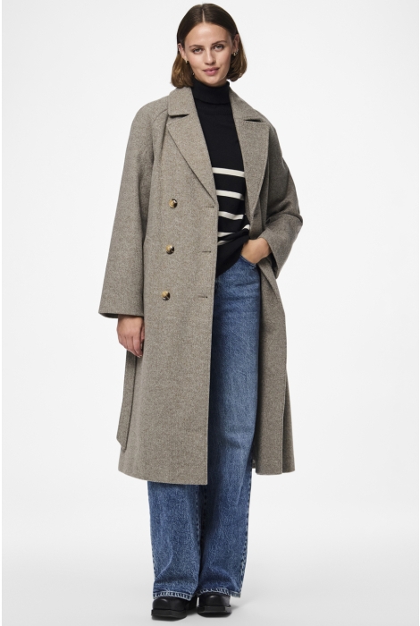 Pieces pcmarbel long coat noos