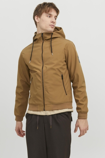 Jack & Jones Jas JJEBASIC SOFTSHELL HOOD NOOS 12236300 OTTER