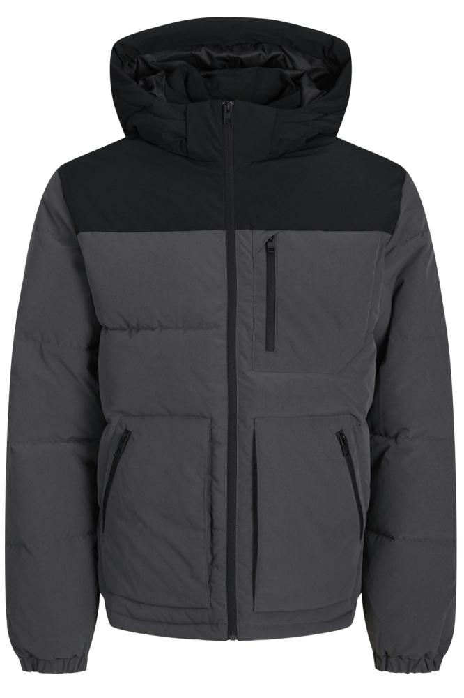 JJEOTTO PUFFER JACKET SN 12258416 Asphalt/BLACK BLOC