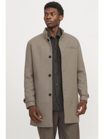 Jack & Jones Jas JJEMELTON WOOL COAT SN 12258672 GREIGE