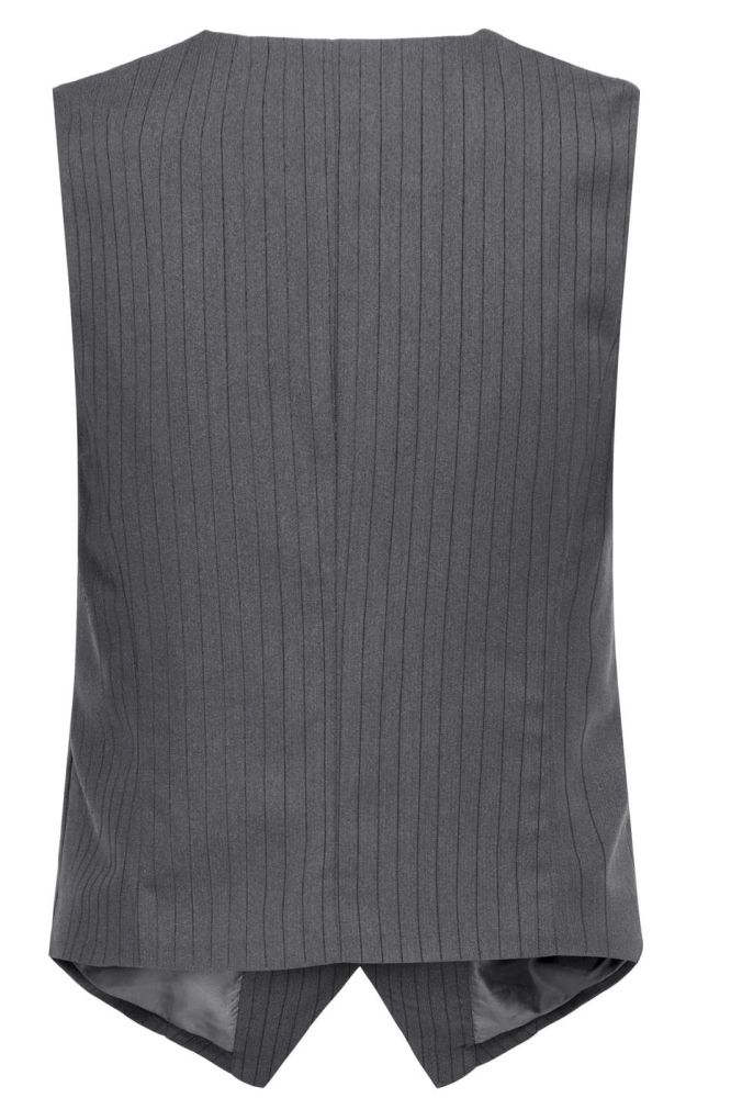 JDYULRIKKE WAISTCOAT PNT 15332681 Dark Grey/PINSTRIPE