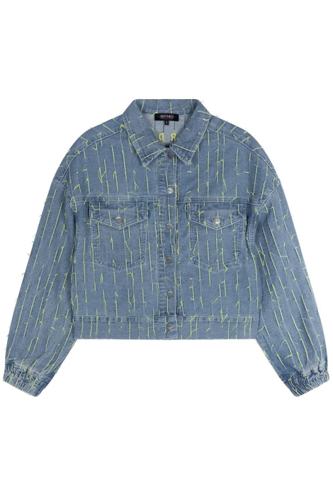 Refined Department ladies woven denim jacket