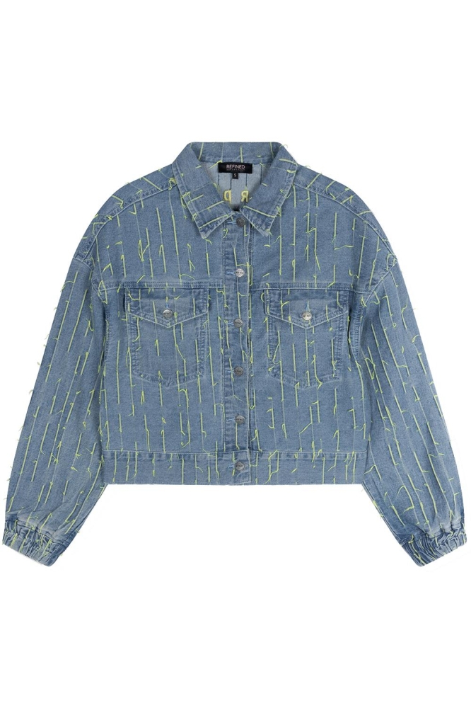 BLOOM WOVEN DENIM JACKET R2407474432 204 BLUE DENIM