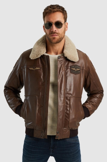 PME legend Jas HUDSON LEATHER JACKET PLJ2408700 771