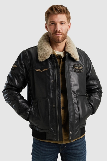 PME legend Jas HUDSON LEATHER JACKET PLJ2408700 9072