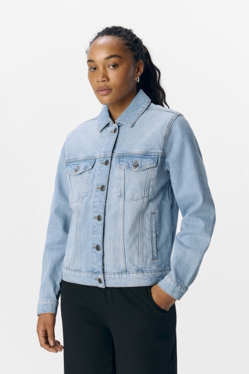 Object Jas OBJELLEN RE DENIM JACKET NOOS 23045683 LIGHT BLUE DENIM/WASHED