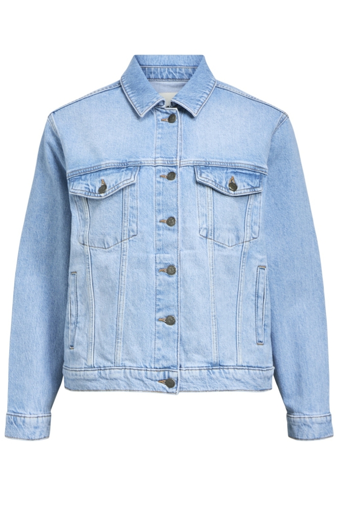 OBJELLEN RE DENIM JACKET NOOS 23045683 LIGHT BLUE DENIM/WASHED