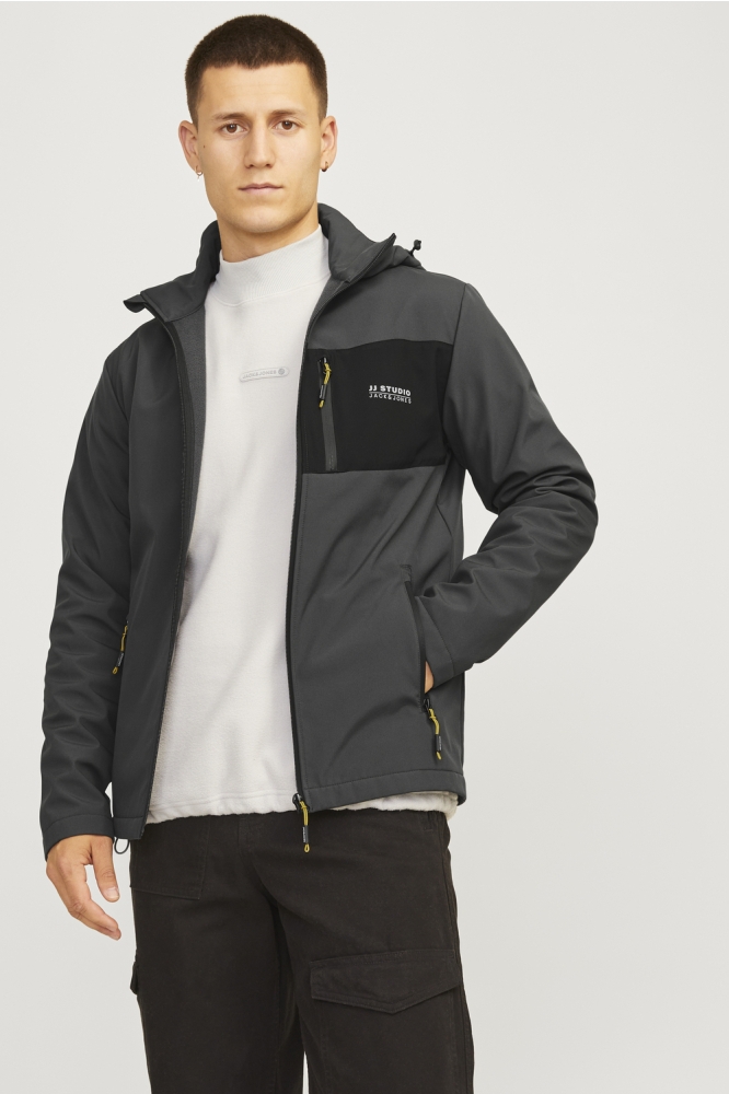 JJTAYLOR SOFTSHELL JACKET 12259615 ASPHALT