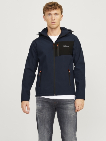 Jack & Jones Jas JJTAYLOR SOFTSHELL JACKET 12259615 NAVY BLAZER