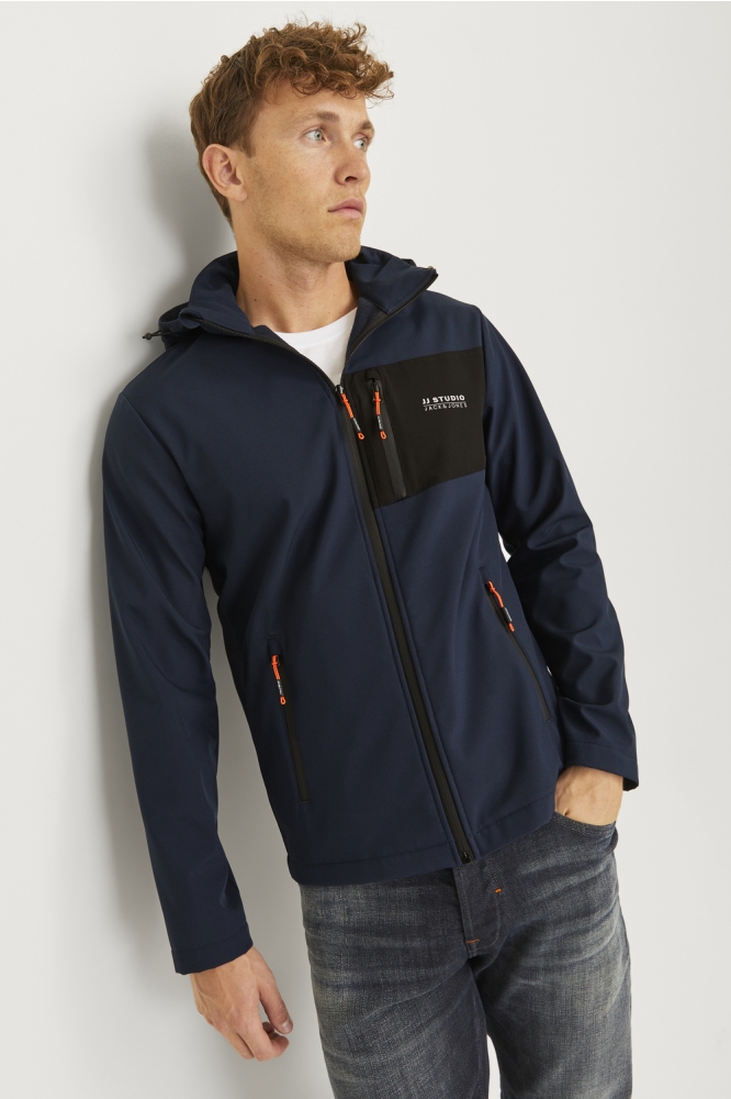 JJTAYLOR SOFTSHELL JACKET 12259615 NAVY BLAZER