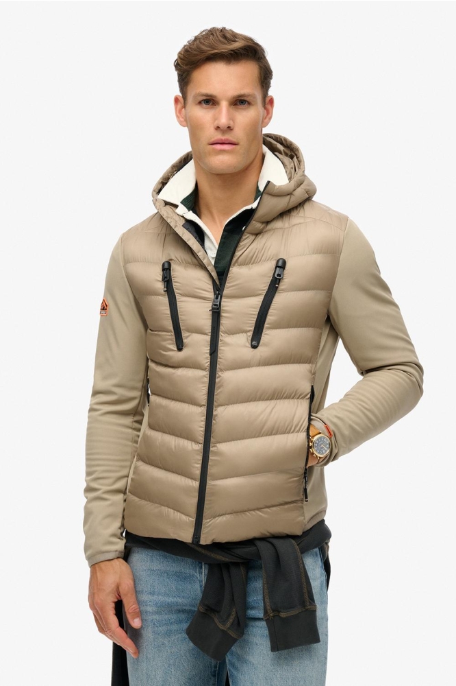 HOODED STORM SOFTSHELL M5011918A TIMBER WOLF BROWN