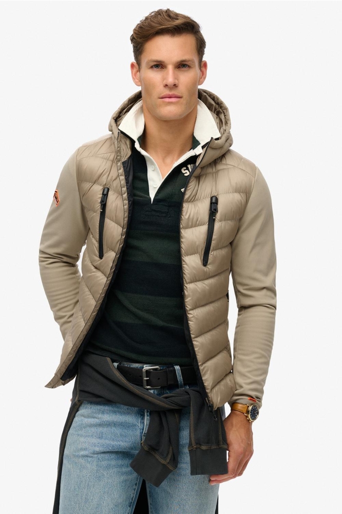 HOODED STORM SOFTSHELL M5011918A TIMBER WOLF BROWN