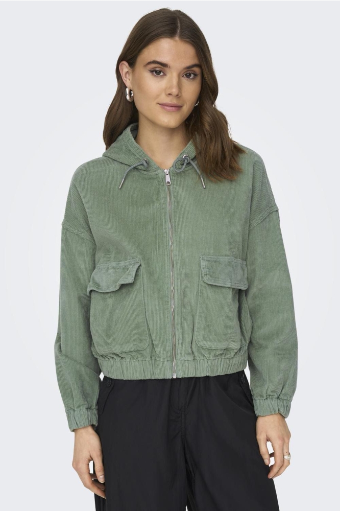 ONLKENZIE L/S CORD JACKET PNT NOOS 15246274 LILY PAD