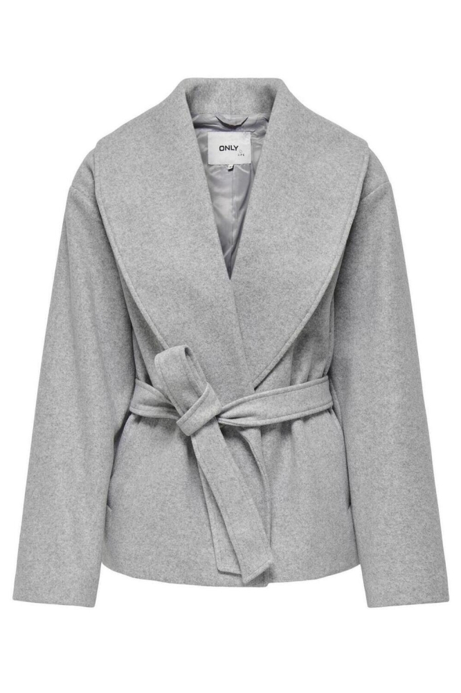 ONLAUGUSTA LIFE SHORT COAT OTW NOOS 15314352 Light Grey Melange