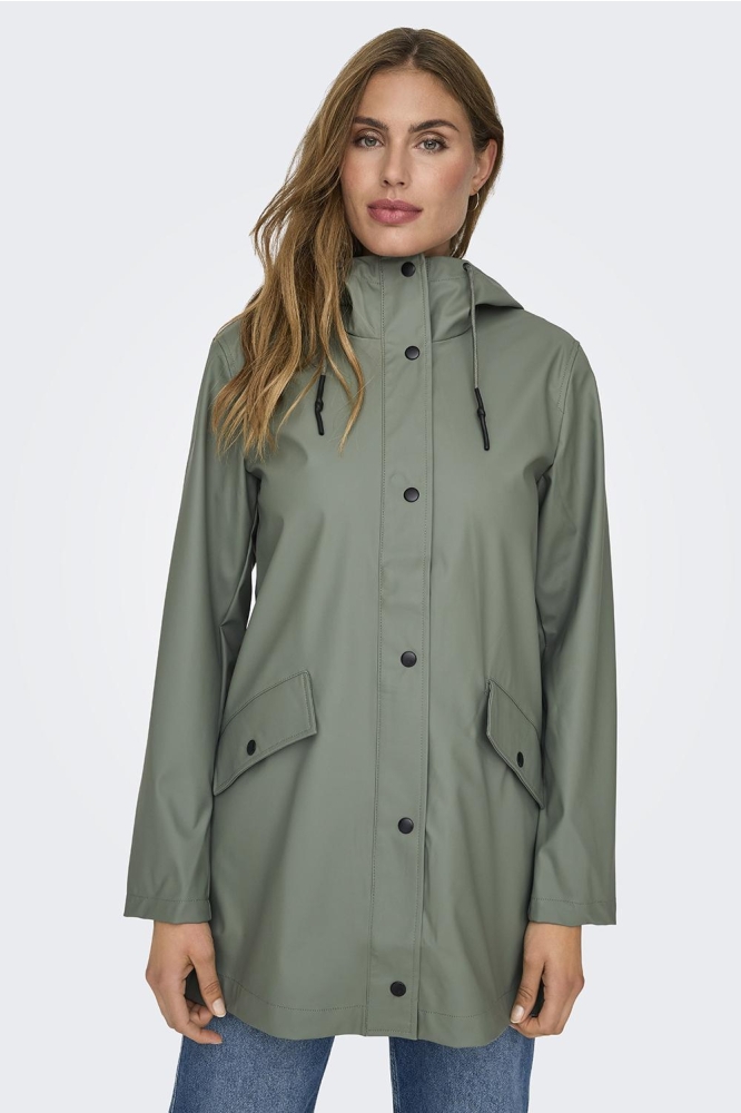 ONLELISA RAINCOAT OTW NOOS 15261734 AGAVE GREEN