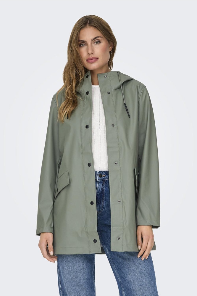 ONLELISA RAINCOAT OTW NOOS 15261734 AGAVE GREEN