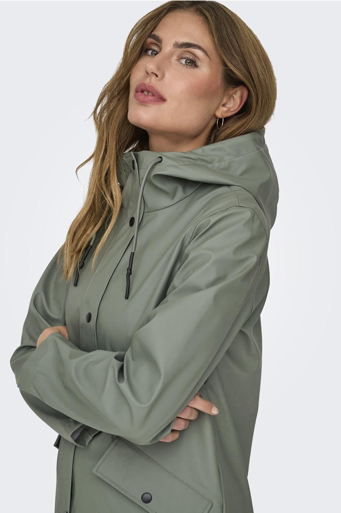 ONLELISA RAINCOAT OTW NOOS 15261734 AGAVE GREEN