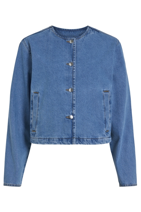 Vila vireba l/s o-neck denim jacket - no