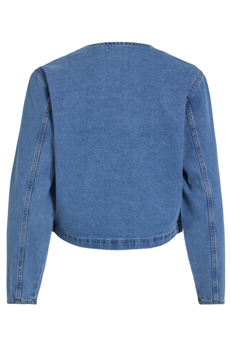 Vila vireba l/s o-neck denim jacket - no