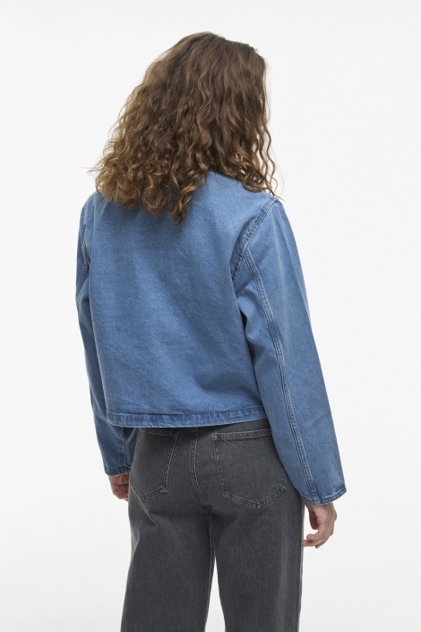 Vila vireba l/s o-neck denim jacket - no