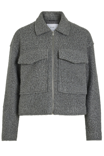 Vila Jas VIDAPHNE L/S JACKET 14103404 MEDIUM GREY MELANGE