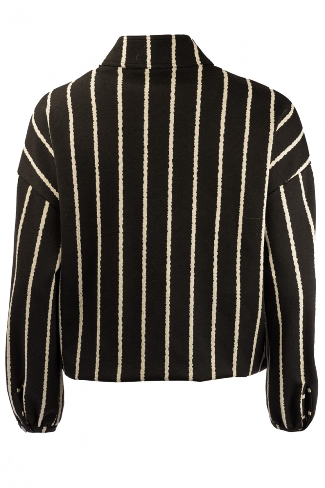 BLACK BASE STRIPES HEAVY KNIT 24W2 C111 01 900 BLACK