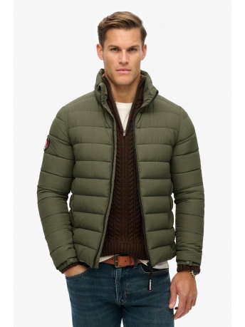 Superdry Jas FUJI EMB PADDED JACKET M5011911A DUSTY OLIVE GREEN