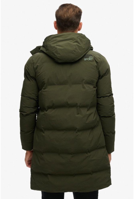 Superdry hooded longline puffer jacket