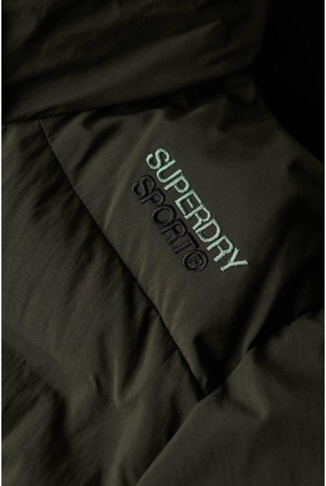 Superdry hooded longline puffer jacket