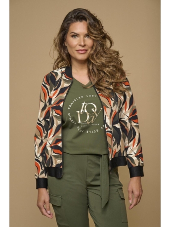 Zoso Jas JENNY PRINTED TRAVEL JACKET 244 1190 REDCLAY/CAMEL