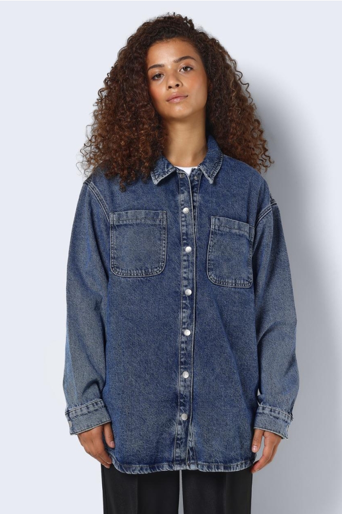 NMALVA L/S DENIM SHACKET AZ351MB 27029309 Medium Blue Denim