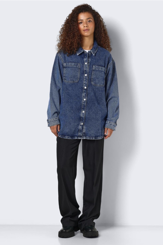 NMALVA L/S DENIM SHACKET AZ351MB 27029309 Medium Blue Denim