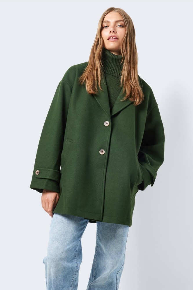 NMALICIA LS OVERSIZE BLAZER NOOS 27026405 Kombu Green