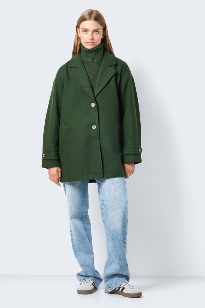 NMALICIA LS OVERSIZE BLAZER NOOS 27026405 Kombu Green