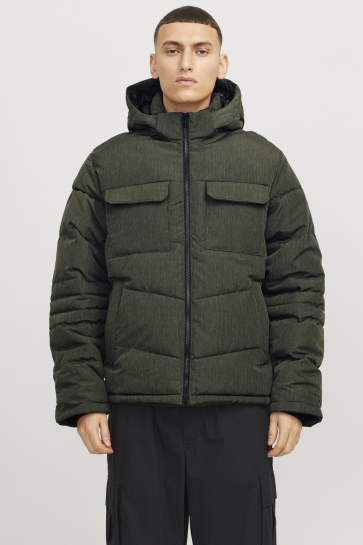 Jack & Jones Jas JJBUILD PUFFER JACKET 12256858 ROSIN/MELANGE