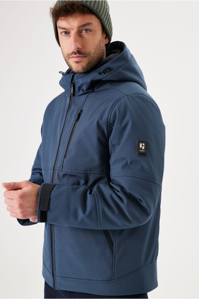 SOFTSHELL PUFFER JAS GJ410903 8846 Steel Blue