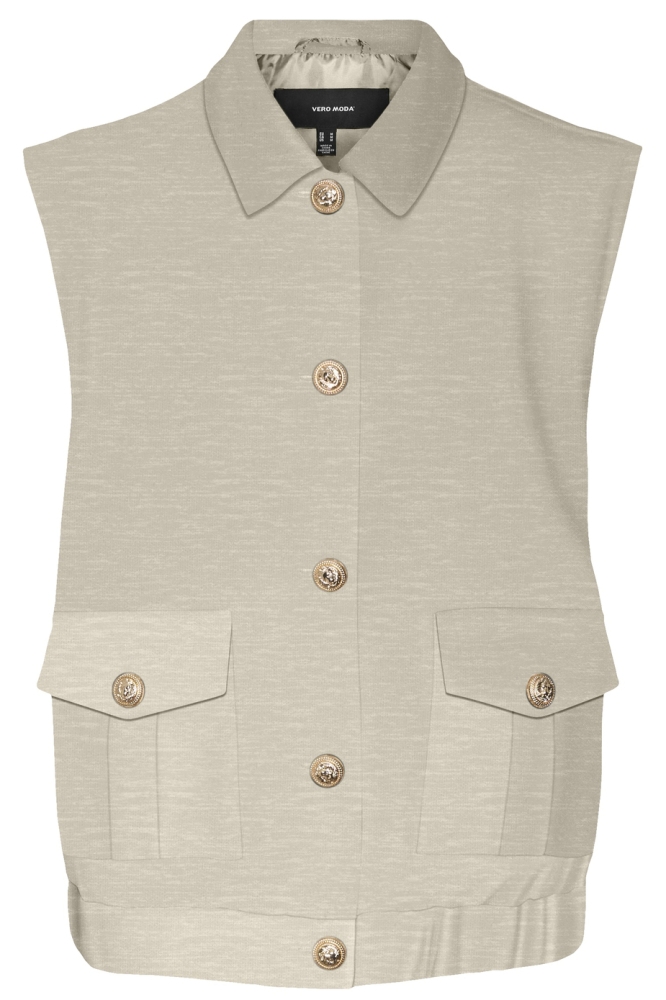 VMSUZI SHORT WAISTCOAT 10315527 OATMEAL