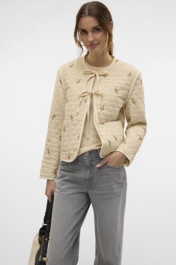 Vero Moda Jas VMEVELYN SHORT JACKET 10325448 Oatmeal