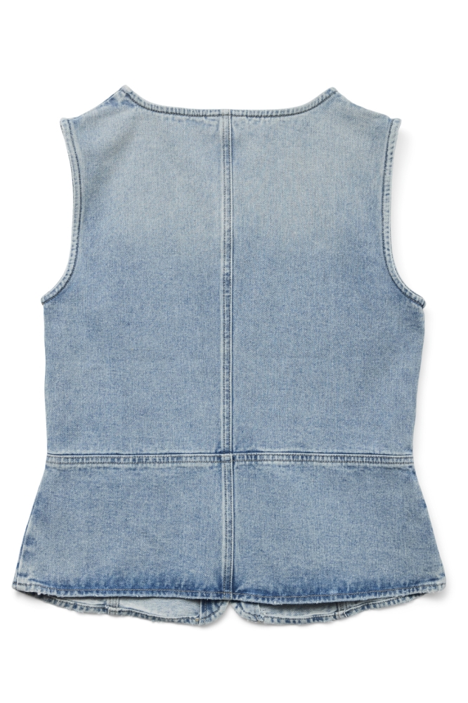 VMSIOLA SL WAISTCOAT SI311 10326329 LIGHT BLUE DENIM